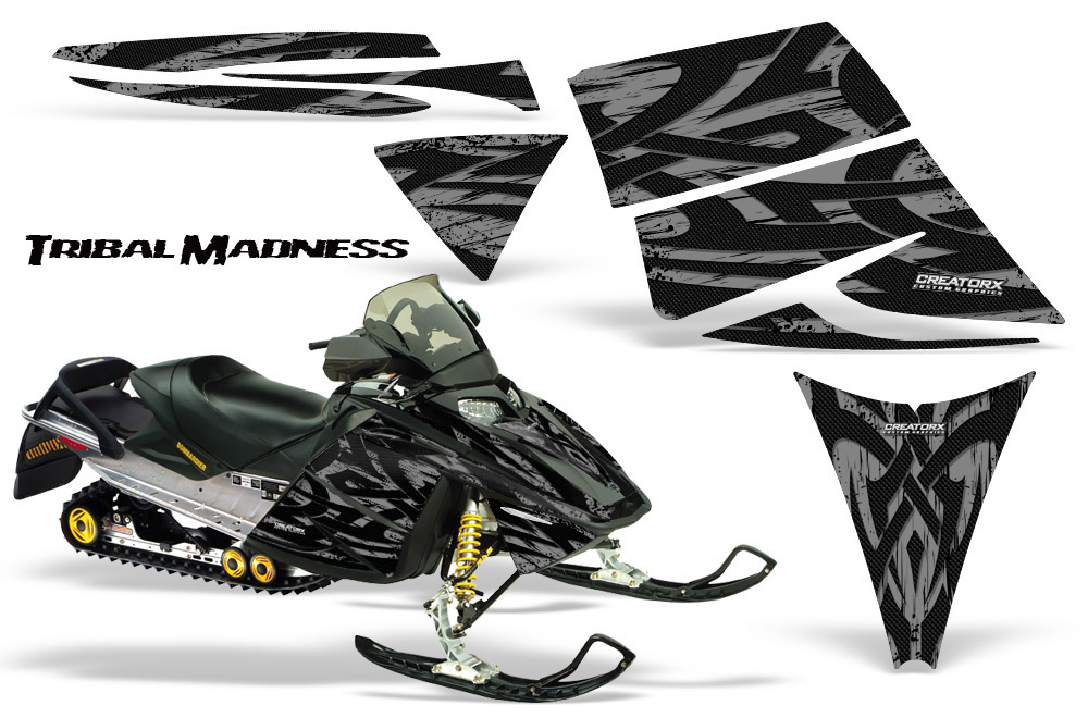 Ski-Doo Rev Graphics Kit Tribal Madness Silver